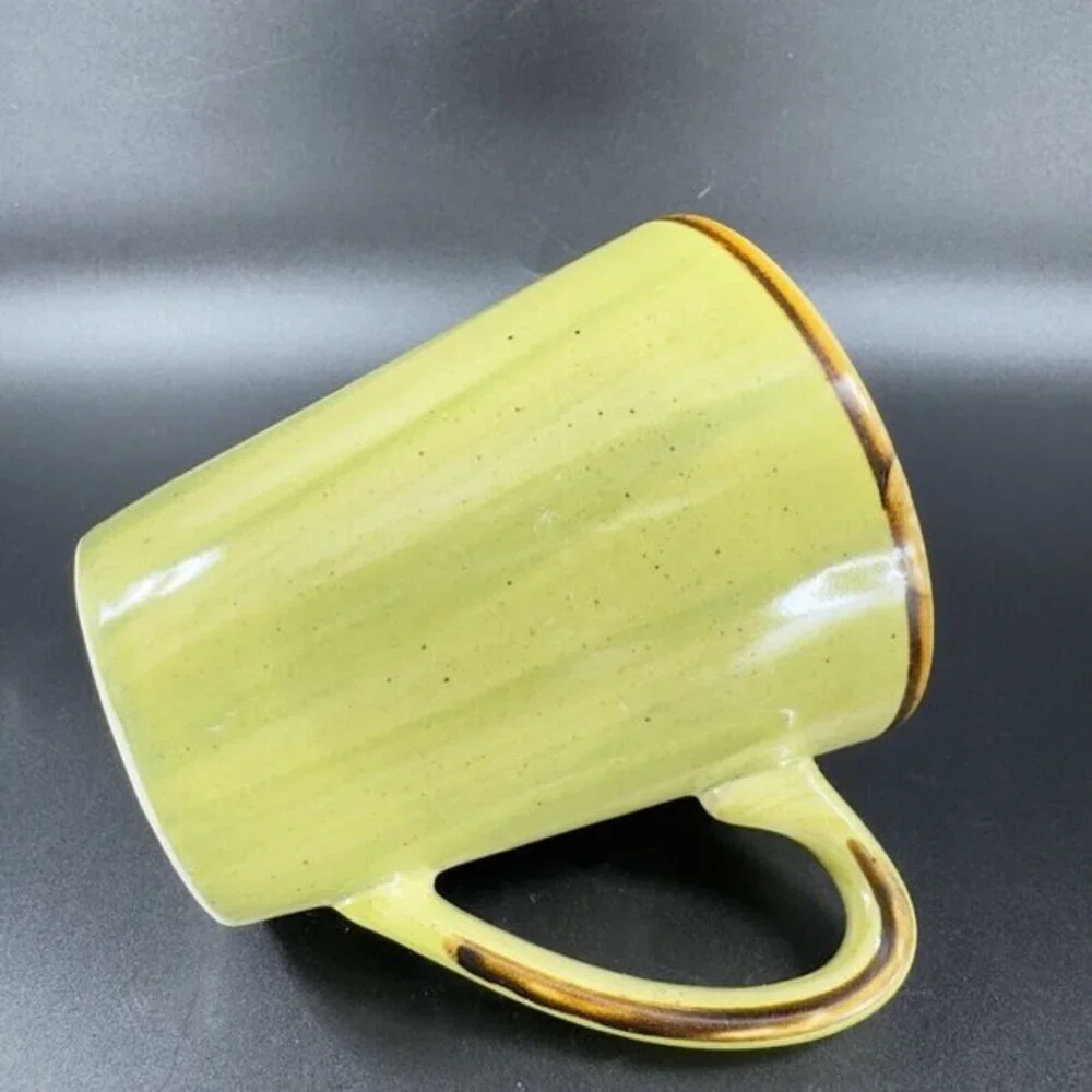 THOMSON POTTERY Mug Cup In The  A mazon Ceramic Speckled Glaze Green Set‎ 2